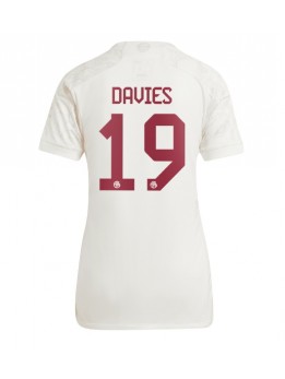 Bayern Munich Alphonso Davies #19 Ausweichtrikot für Frauen 2023-24 Kurzarm